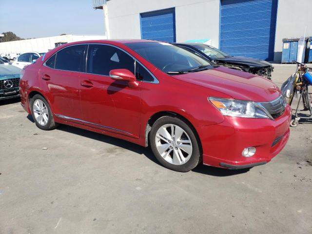 JTHBB1BA4A2016849 - 2010 LEXUS HS 250H RED photo 4