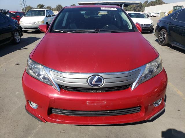 JTHBB1BA4A2016849 - 2010 LEXUS HS 250H RED photo 5