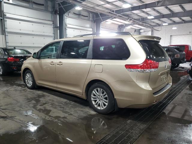 5TDYK3DC2CS266947 - 2012 TOYOTA SIENNA XLE GOLD photo 2