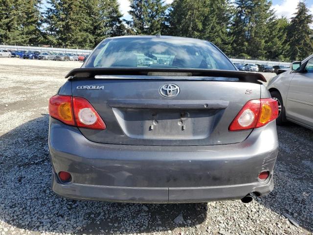 1NXBU4EE4AZ306505 - 2010 TOYOTA COROLLA BASE GRAY photo 6