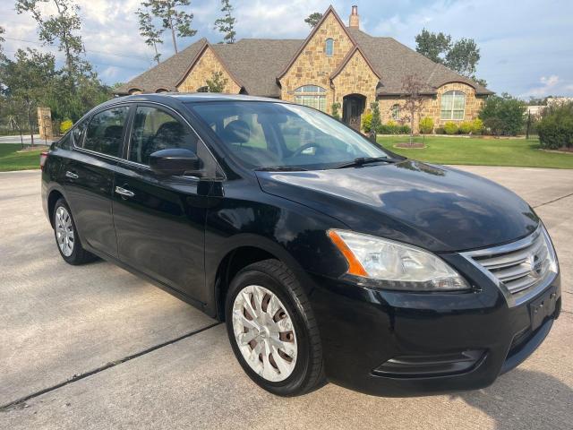 3N1AB7AP5DL777286 - 2013 NISSAN SENTRA S BLACK photo 1