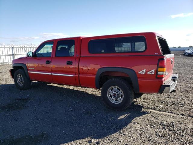 1GTGK23U54F245334 - 2004 GMC SIERRA K2500 CREW CAB RED photo 2