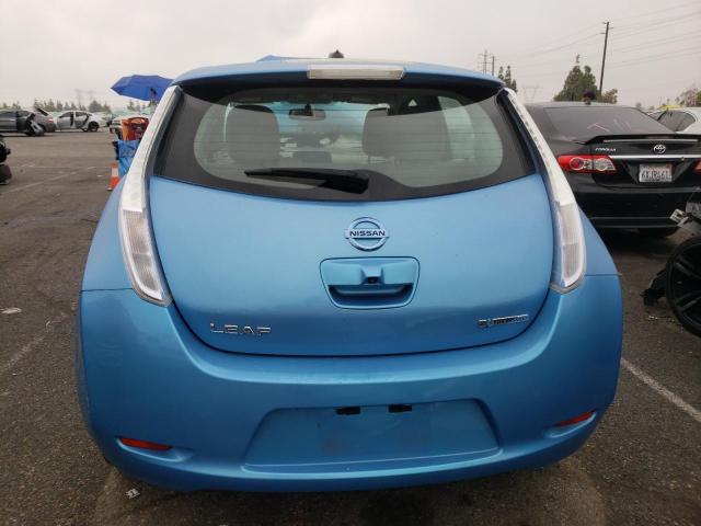 JN1AZ0CP8CT025172 - 2012 NISSAN LEAF SV BLUE photo 6