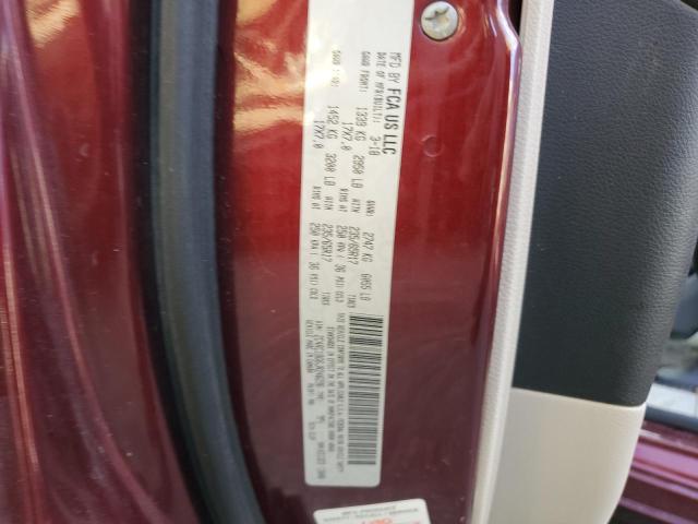 2C4RC1BG6JR246296 - 2018 CHRYSLER PACIFICA TOURING L RED photo 12