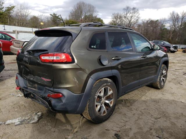 1C4PJMBS9EW278174 - 2014 JEEP CHEROKEE TRAILHAWK მწვანე ფოტო 3