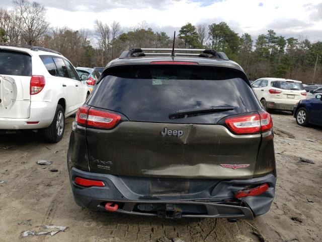 1C4PJMBS9EW278174 - 2014 JEEP CHEROKEE TRAILHAWK მწვანე ფოტო 6