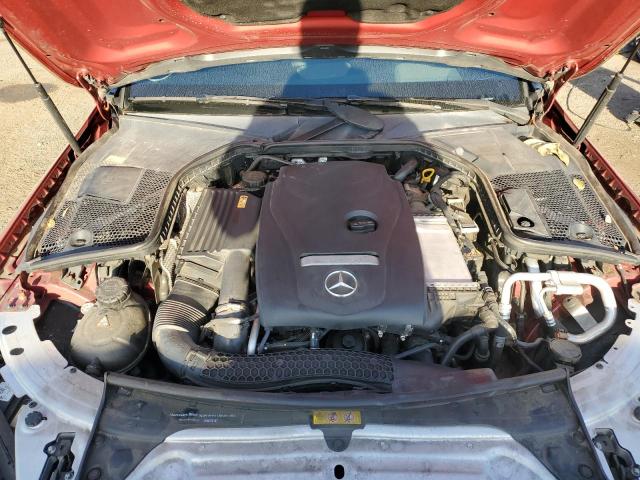 55SWF4JB1GU123705 - 2016 MERCEDES-BENZ C 300 RED photo 11