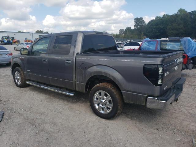 1FTFW1CT4CKD49384 - 2012 FORD F150 SUPERCREW GRAY photo 2