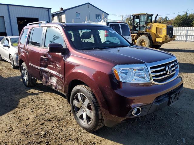 5FNYF4H98CB054812 - 2012 HONDA PILOT TOURING MAROON photo 4