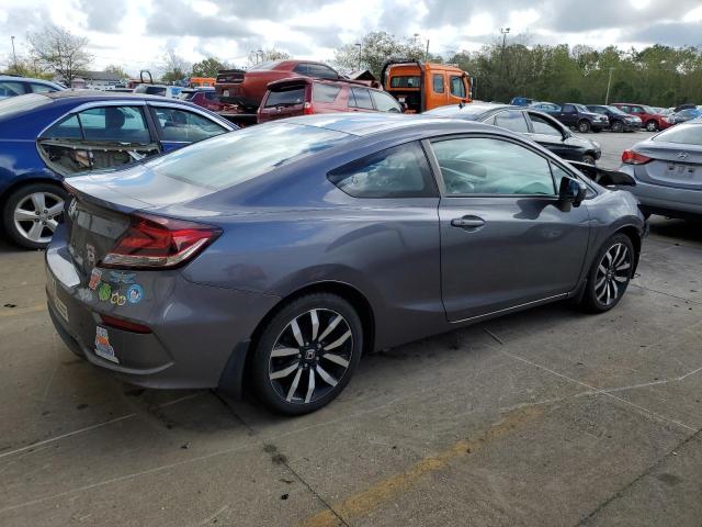 2HGFG3B06FH533450 - 2015 HONDA CIVIC EXL ნაცრისფერი ფოტო 3