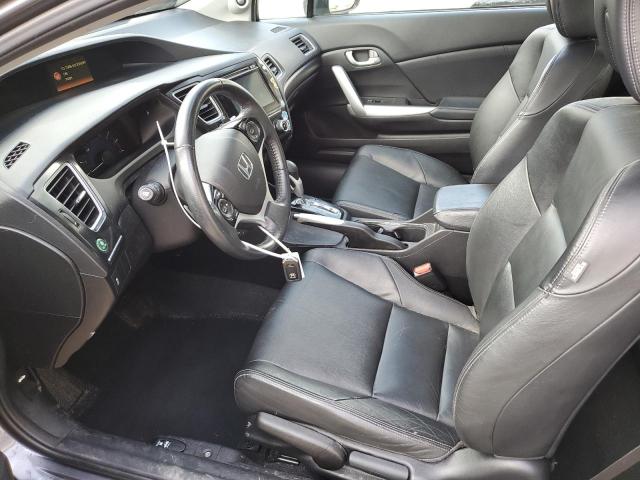 2HGFG3B06FH533450 - 2015 HONDA CIVIC EXL ნაცრისფერი ფოტო 7