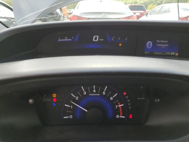 2HGFG3B06FH533450 - 2015 HONDA CIVIC EXL ნაცრისფერი ფოტო 9