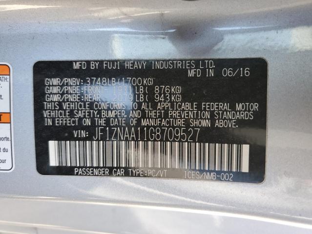 JF1ZNAA11G8709527 - 2016 TOYOTA SCION FR-S 银色 照片 13