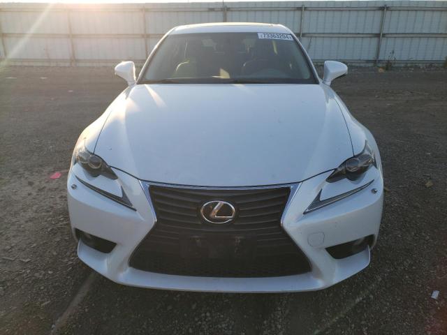 JTHCF1D26E5001465 - 2014 LEXUS IS 250 WHITE photo 5