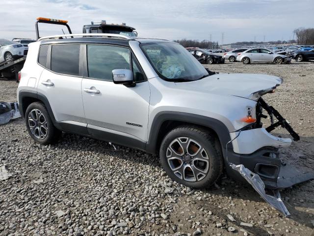 ZACCJADB2HPE90717 - 2017 JEEP RENEGADE LIMITED SILVER photo 4