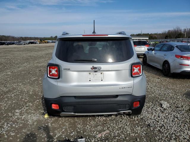 ZACCJADB2HPE90717 - 2017 JEEP RENEGADE LIMITED SILVER photo 6