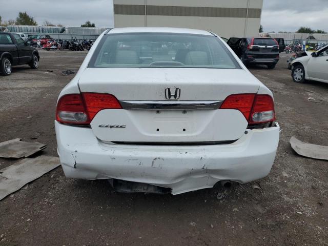 1HGFA16979L022433 - 2009 HONDA CIVIC EXL WHITE photo 6