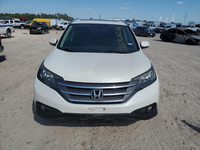 5J6RM3H71EL018280 - 2014 HONDA CR-V EXL WHITE photo 5