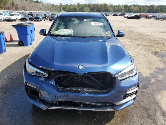 5UXCR6C5XKLK85187 - 2019 BMW X5 XDRIVE40I BLUE photo 5