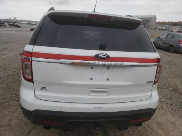 1FM5K8B89DGB37271 - 2013 FORD EXPLORER WHITE photo 6