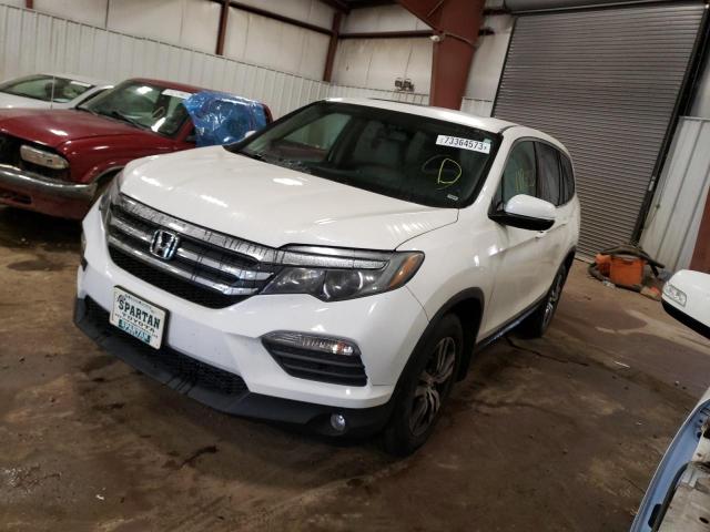 5FNYF6H58GB011683 - 2016 HONDA PILOT EXL WHITE photo 1