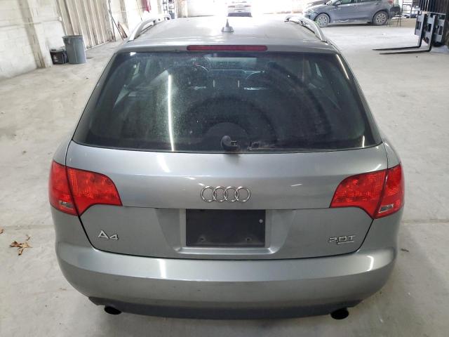 WAUKF78E87A056110 - 2007 AUDI A4 2.0T AVANT QUATTRO GRAY photo 6