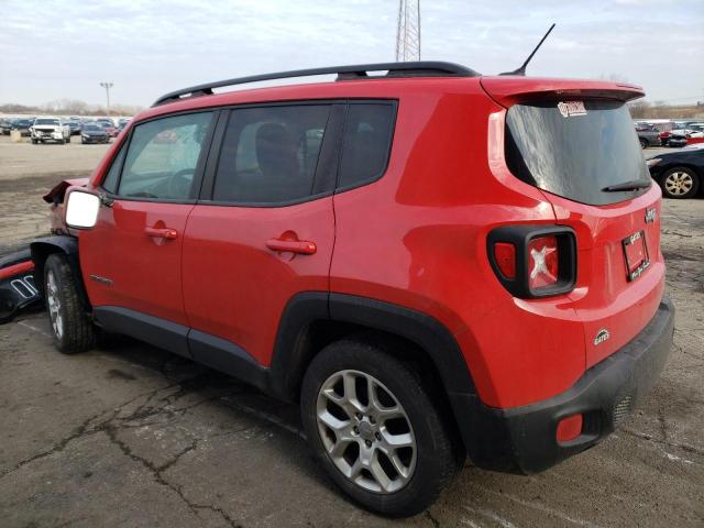 ZACCJABT9GPC54768 - 2016 JEEP RENEGADE LATITUDE RED photo 2