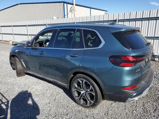 5UX23EU0XR9S35293 - 2024 BMW X5 XDRIVE40I TEAL photo 2