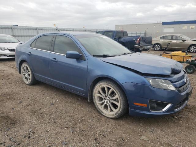 3FAHP0HA7AR254601 - 2010 FORD FUSION SE BLUE photo 4