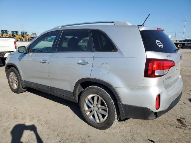 5XYKT4A67FG634077 - 2015 KIA SORENTO LX SILVER photo 2