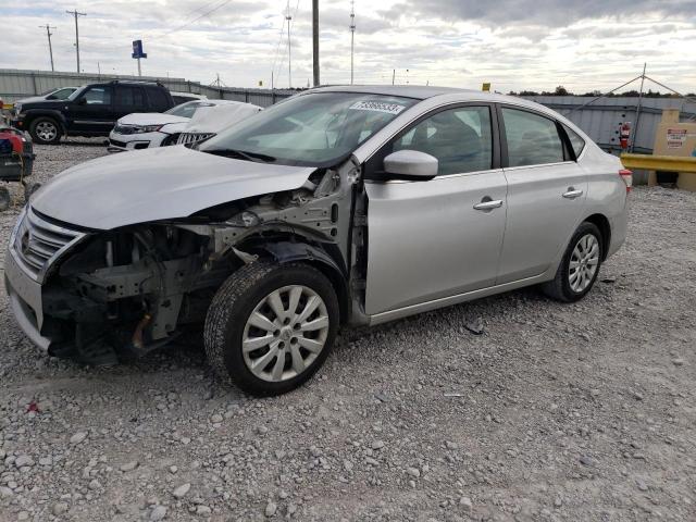 3N1AB7AP7FY271755 - 2015 NISSAN SENTRA S SILVER photo 1