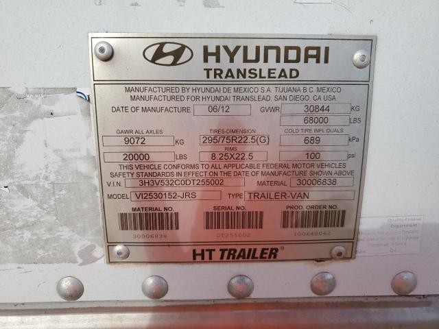 3H3V532C0DT255002 - 2013 OTHER TRAILER WHITE photo 10