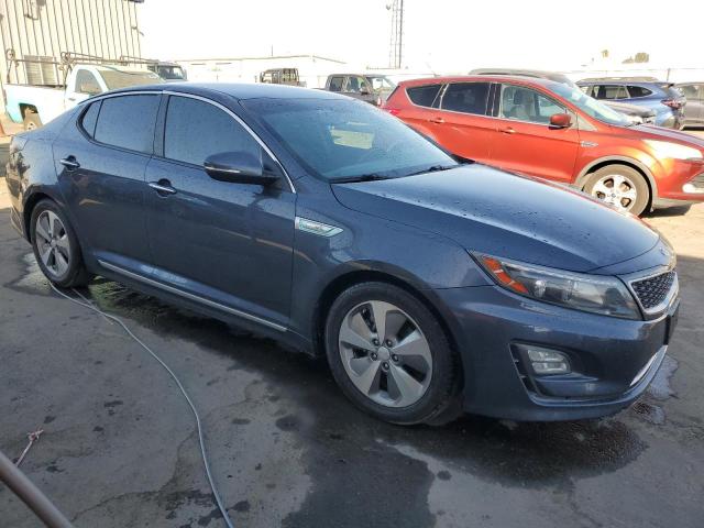 KNAGN4AD2F5083903 - 2015 KIA OPTIMA HYBRID BLUE photo 4