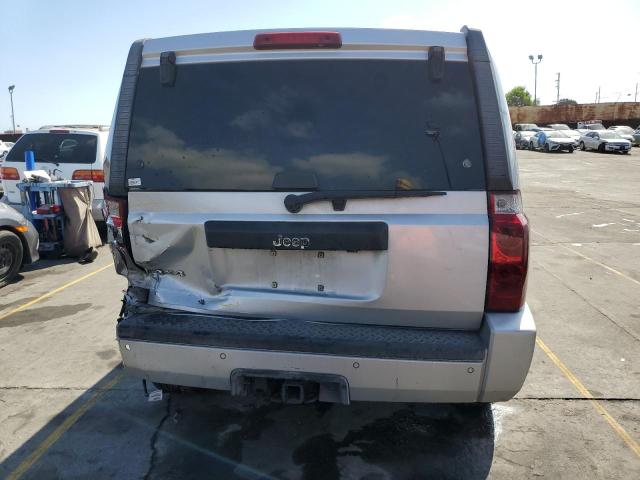 1J8HG48N36C132997 - 2006 JEEP COMMANDER SILVER photo 6