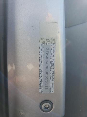 3TMJU62N28M055112 - 2008 TOYOTA TACOMA DOUBLE CAB PRERUNNER SILVER photo 12