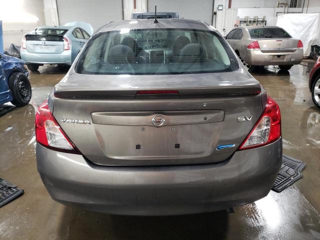 3N1CN7AP0EL812995 - 2014 NISSAN VERSA S GRAY photo 6