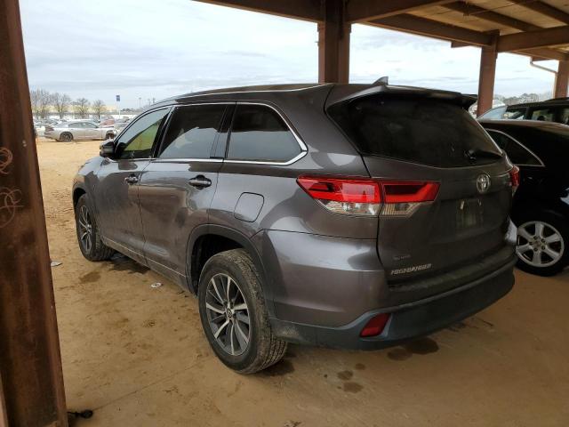 5TDKZRFH6HS524178 - 2017 TOYOTA HIGHLANDER SE GRAY photo 2