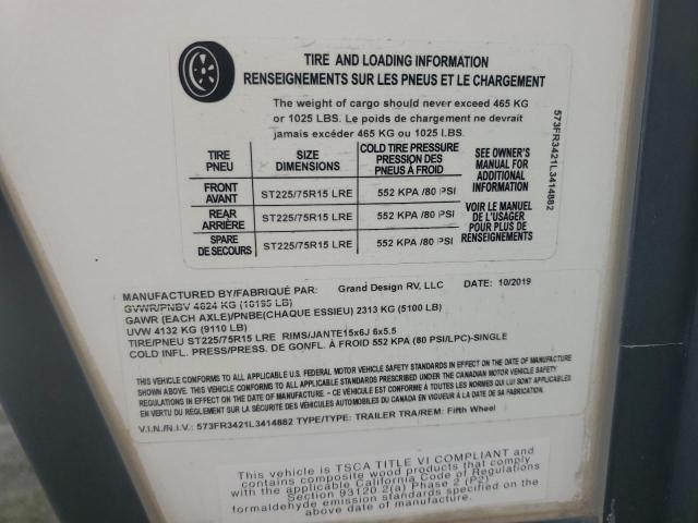 573FR3421L3414882 - 2020 CAMPER SPRINTER 白色 照片 10