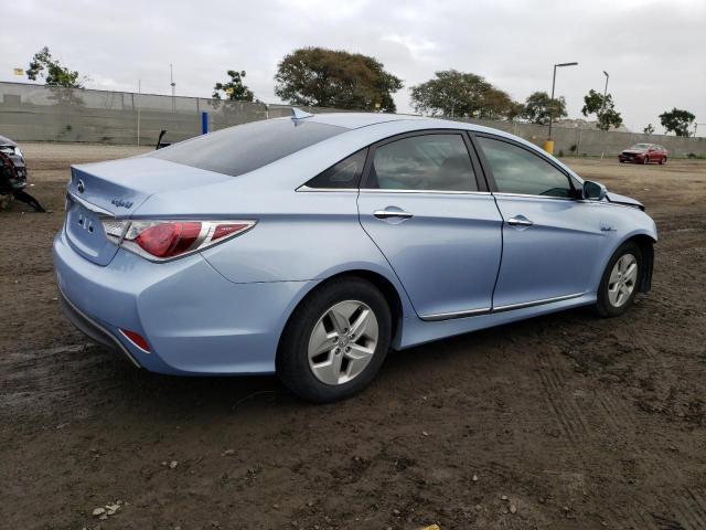 KMHEC4A4XCA047553 - 2012 HYUNDAI SONATA HYB BLUE photo 3