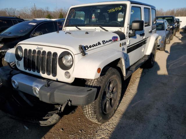 1C4HJWEG6JL822827 - 2018 JEEP WRANGLER U SAHARA WHITE photo 1