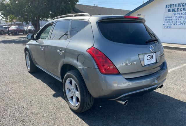 JN8AZ08W95W404944 - 2005 NISSAN MURANO SL GRAY photo 3