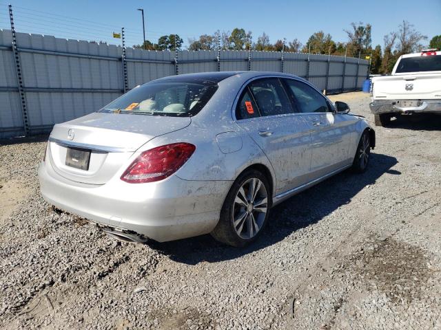 55SWF4JB8FU084822 - 2015 MERCEDES-BENZ C 300 SILVER photo 3