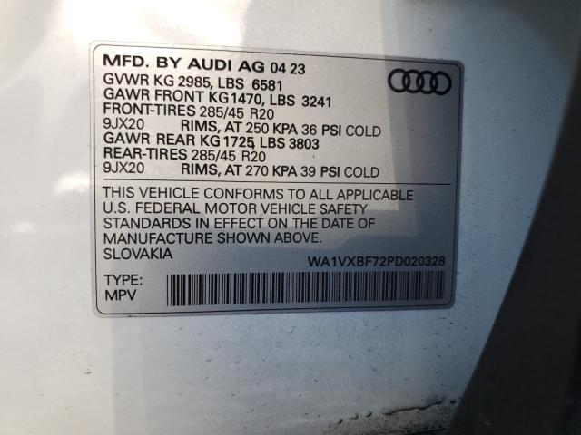 WA1VXBF72PD020328 - 2023 AUDI Q7 PRESTIGE 白色 照片 14