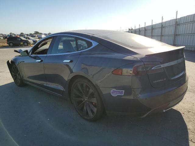 5YJSA1H29EFP62771 - 2014 TESLA MODEL S CHARCOAL photo 2