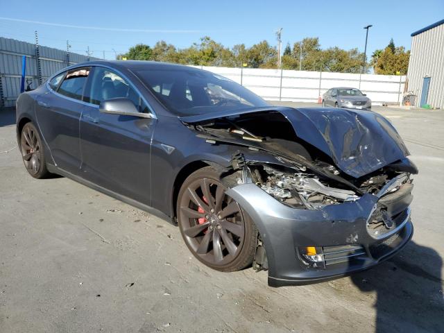 5YJSA1H29EFP62771 - 2014 TESLA MODEL S CHARCOAL photo 4