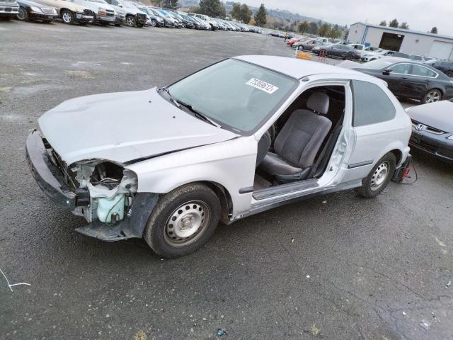 2HGEJ6328YH102531 - 2000 HONDA CIVIC CX SILVER photo 1