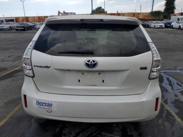 JTDZN3EU5C3093249 - 2012 TOYOTA PRIUS V WHITE photo 6