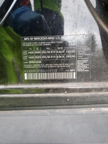 4JGBB8GB5BA668958 - 2011 MERCEDES-BENZ ML 350 4MATIC BLACK photo 13