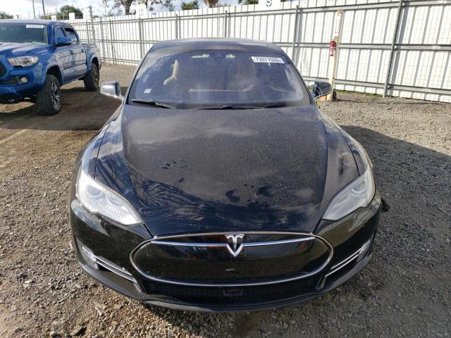 5YJSA1S13EFP65259 - 2014 TESLA MODEL S შავი ფოტო 5