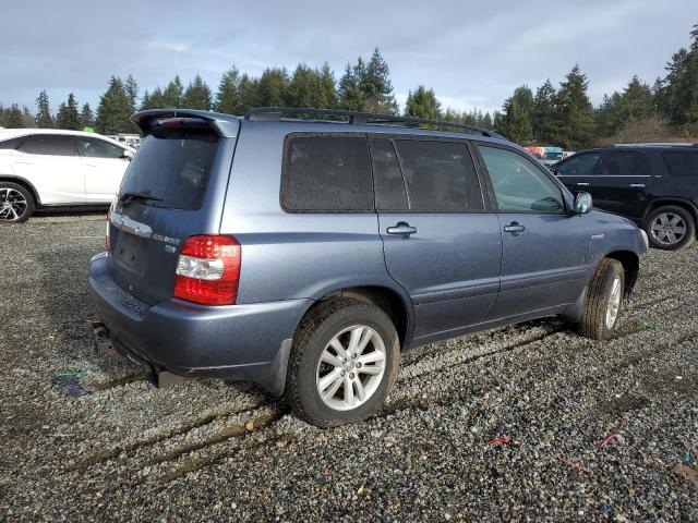 JTEEW21A960022526 - 2006 TOYOTA HIGHLANDER HYBRID BLUE photo 3